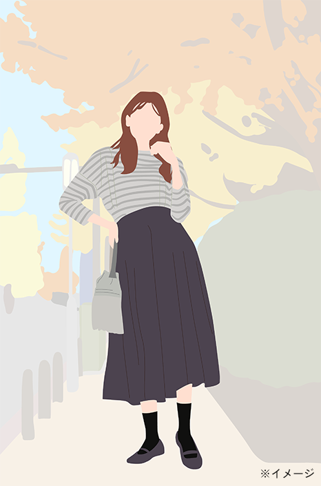 秋に着用した場合のイメージ画像